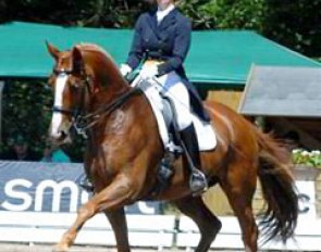 Anabel Balkenhol on Don't Forget. Fifth in the Prix St Georges with 66.42 %. Fifth in the Intermediaire I with 64.25 %