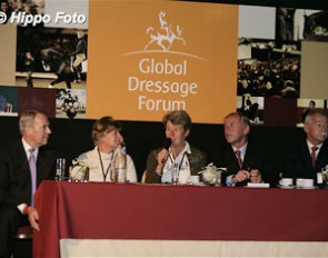 Discussion panel at the 2006 Global Dressage Forum :: Photo © Dirk Caremans
