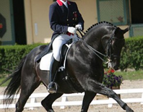 British Emile Faurie aboard his latest Grand Prix horse, Racit.