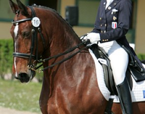 Constance Menard and Lianca at the 2006 CDIO Saumur :: Photo © Astrid Appels