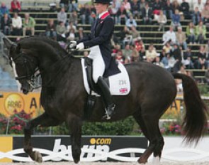 Down the centerline at the 2006 World Equestrian Games