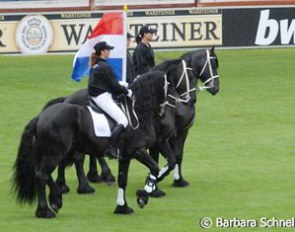 These Friesians represented the 1994 WEG in The Hague