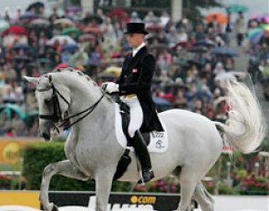 Andreas Helgstrand and Blue Hors Matine on their way to Grand Prix Special bronze at the 2006 World Equestrian Games :: Photo © Astrid Appels