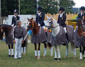 The Belgian pony team: Van Olst, van Ingelgem, Verwimp and Fairchild