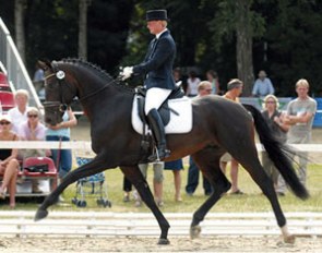 Anja Engelbart and Diamonit at the 2008 Oldenburg Regional Championships in Rastede