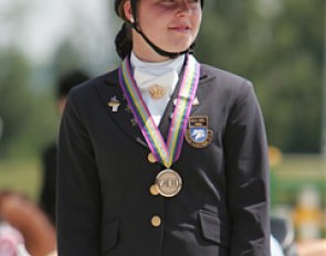 Elin Aspnas wins the bronze medal at the 2008 European Pony Championships in Avenches (SUI) :: Photo © Astrid Appels