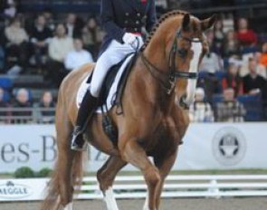 Laura Bechtolsheimer. She, Capellmann and Anabel Balkenhol were training at the stable in Rosendahl to get the best out of their horses.