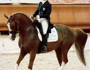 Anna Paprocka-Campanella on Prego at the 2008 Italian Freestyle Championships