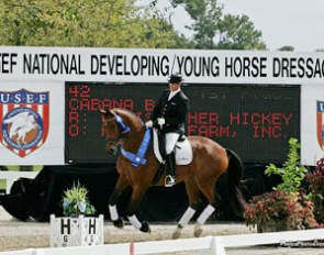 Chris Hickey and Cabana Boy win at the 2008 U.S. Young Horse Championships :: Photo © Phelpsphotos.com
