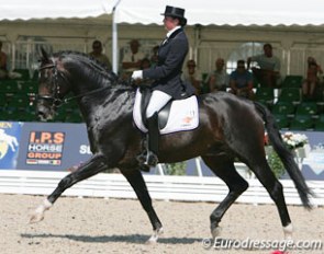 Emmelie Scholtens and Westenwind at the 2008 World Young Horse Championships :: Photo © Astrid Appels