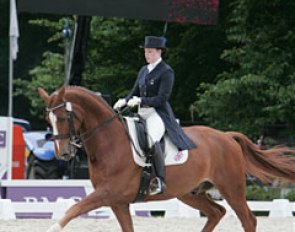 British Katherine Abberley on the Belgian warmblood Unterwelt (by Weltmeyer)