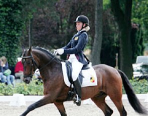 Belgian Noemie Goris on Bundeschampionate finallist Alexandra Dumas.