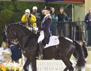 Anky van Grunsven and Painted Black win in Wellington