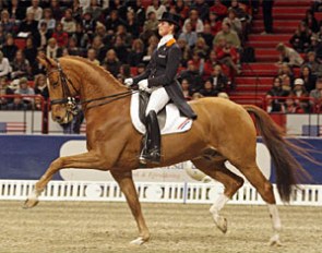 Adelinde Cornelissen and Parzival at the 2008 CDI-W Stockholm