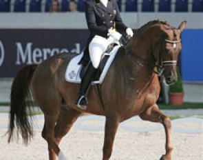 Tinne Vilhelmson and Favourit (by Fidermark x Worldchamp) at the 2009 CDIO Aachen :: Photo © Astrid Appels