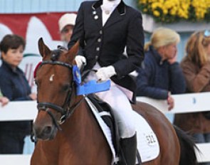 Isabelle Leibler and Depardieu at 2009 Dressage at Devon :: Photo © Sue Stickle