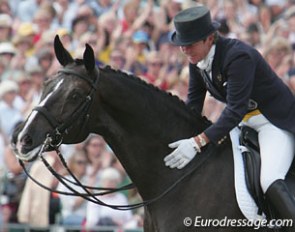 Kyra Kyrklund's Swedish warmblood Max (by Master x Alpenfurst) :: Photo © Astrid Appels