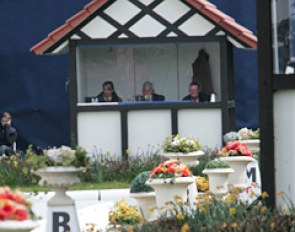 A judge's box at the 2009 CDI Hagen :: Photo © Astrid Appels