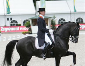 Edward Gal and Totilas make their official international debut at the 2009 CDIO Rotterdam :: Photo © Astrid Appels