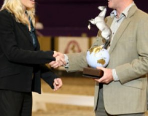Richard Davison Receives the Equestrian of the Year Award at 2009 HOYS