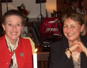 Monique Sattler and Nadine Cochenet at the 2009 Top Dressage Team Debate Evening