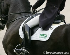 Saddle pad with LVM logo on :: Photo © Astrid Appels