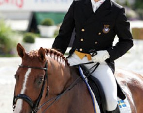 Kristian von Krusenstierna and April4Cible leave the ring at the 2010 CDIO Aachen :: Photo © Astrid Appels