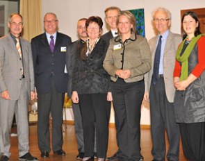 Members of the panel discussion at the “Horses – a European Heritage" exhibit in Brussels :: Photo © Kube