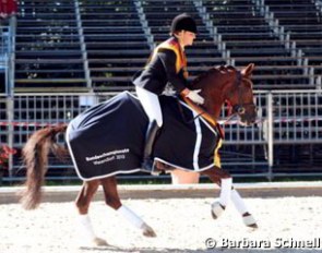 European junior rider Charlott Maria Schurmann aboard Copa Capana