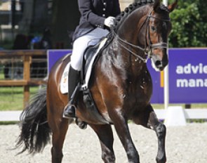 Kirsten Beckers and Valdez at the 2010 Dutch Dressage Championships :: Photo © Dirk Caremans