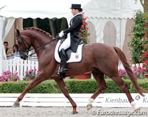 Charlott Maria Schurmann and World of Dreams at the 2010 European Junior Riders Championships :: Photo © Astrid Appels