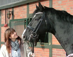 Dominique Tardin and the Hanoverian stallion Danzas (by De Niro x Weltmeyer)