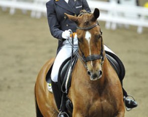 Adelinde Cornelissen and Parzival at the 2010 CDI-W Goteborg