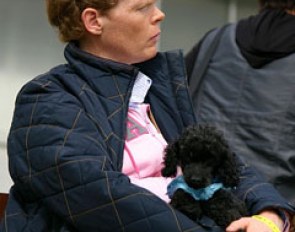 Katrin Bettenworth and her poodle