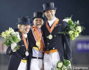 The small tour podium: Joyce Heuitink, Madeleine Witte-Vrees, Hans Peter Minderhoud