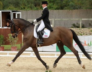 Emily Harris and Washington at the 2010 Sunshine Tour in Spain