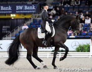 Victoria Max-Theurer and Augustin OLD win the Grand Prix for Special at the 2010 CDI Stuttgart :: Photo © Barbara Schnell