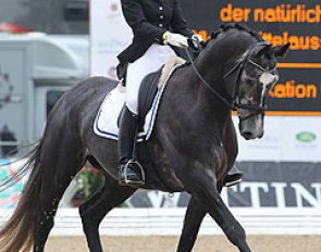 Dina Ellermann and Royal Pokemon at the 2010 World Young Horse Championships :: Photo © Astrid Appels