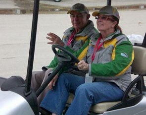 Bev Edwards, owner of Australian WEG team horse Jaybee Alabaster, at the 2010 World Equestrian Games