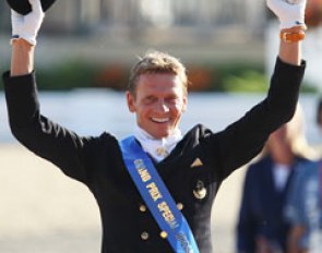 Edward Gal wins triple gold at the 2010 World Equestrian Games :: Photo © Astrid Appels