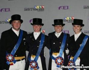 Region 7 gold medal winning team at the 2009 NAJYRC :: Photo © Mary Phelps