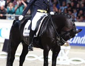 Rath and Totilas' final halt and salute in the freestyle