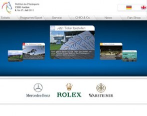 The new CHIO Aachen website