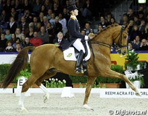 Adelinde Cornelissen and Parzival at the 2011 CDI-W Amsterdam :: Photo © Leanjo de Koster