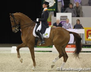 Adelinde Cornelissen and Parzival at the 2011 CDI-W 's Hertogenbosch :: Photo © Astrid Appels