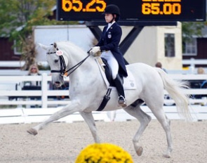 Chase Hickok and Palermo at 2011 Dressage at Devon :: Photo © Hoof Print Images