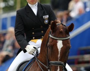 Sara Henriette Bergstrom Kallstrom and Diezel: not as brilliant as at the Sunshine Tour, but still good for 69.684% (8th)
