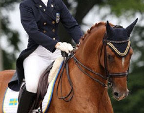 Swedish Marina Mattsson on Beckham. They could easily have scored more for their beautiful team test ride