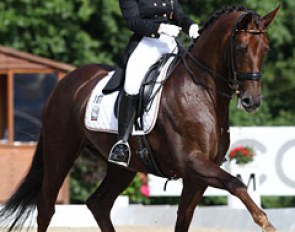 Charlott Maria Schurmann and Donna Jackson at the 2011 European Young Riders Championships :: Photo © Astrid Appels