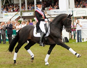 Petra Wilm and King Arthur win the Schleswig Holstein regional championships :: Photo © Foto: Pferdesportverband SH